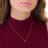 Thumbnail Image 2 of 1/5 CT. Pear-Shaped Diamond Solitaire Vintage-Style Necklace in 10K Gold