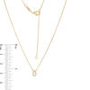 Thumbnail Image 3 of 1/5 CT. Pear-Shaped Diamond Solitaire Vintage-Style Necklace in 10K Gold