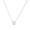 Thumbnail Image 1 of 1/5 CT. Diamond Solitaire Vintage-Style Necklace in 10K White Gold