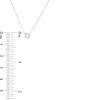 Thumbnail Image 2 of 1/5 CT. Diamond Solitaire Vintage-Style Necklace in 10K White Gold