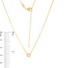 Thumbnail Image 2 of 1/5 CT. Diamond Solitaire Vintage-Style Necklace in 10K Gold