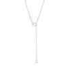Thumbnail Image 3 of 1/5 CT. Oval Diamond Solitaire Vintage-Style Necklace in 10K White Gold