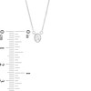 Thumbnail Image 4 of 1/5 CT. Oval Diamond Solitaire Vintage-Style Necklace in 10K White Gold