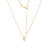 Thumbnail Image 1 of 1/5 CT. Marquise Diamond Solitaire Vintage-Style Necklace in 10K Gold
