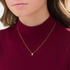 Thumbnail Image 2 of 1/5 CT. Marquise Diamond Solitaire Vintage-Style Necklace in 10K Gold