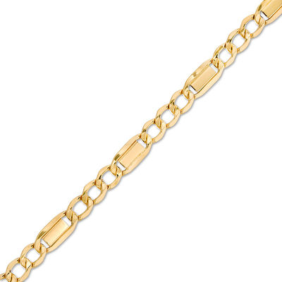 Brick Chain Bracelet in 10K Gold 