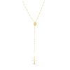 Thumbnail Image 1 of Ladies' Beaded Rosary Necklace in 10K Gold - 18"