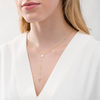 Thumbnail Image 2 of Ladies' Beaded Rosary Necklace in 10K Gold - 18"