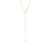 Thumbnail Image 2 of Ladies' Beaded Rosary Necklace in 10K Gold - 18"