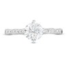 Thumbnail Image 4 of 1-1/4 CT. T.W. Certified Diamond Bow Shank Engagement Ring in 14K White Gold (I/SI2)