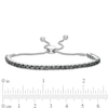 Thumbnail Image 3 of 2 CT. T.W. Black Diamond Tennis Bolo Bracelet in Sterling Silver - 9.5"