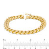 Thumbnail Image 3 of Made in Italy Men's 11.3mm Cuban Curb Chain Bracelet in Hollow 10K Gold - 9"