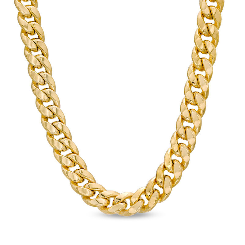 Men's 3.5mm Cuban Curb Chain Necklace in 10K Gold - 22