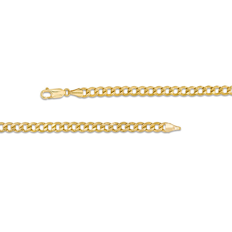 Men's 115 Gauge Curb Chain Necklace in 10K Gold - 22"