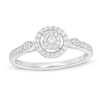 Thumbnail Image 0 of 1/4 CT. T.W. Composite Diamond Frame Promise Ring in 10K White Gold