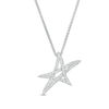 Thumbnail Image 0 of Vera Wang Love Collection 1/8 CT. T.W. Diamond Abstract Star Pendant in Sterling Silver - 19"