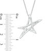 Thumbnail Image 4 of Vera Wang Love Collection Bold Abstract Star Pendant in Sterling Silver - 19"