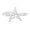 Thumbnail Image 3 of Vera Wang Love Collection 1/5 CT .T.W. Diamond Abstract Star Ring in Sterling Silver