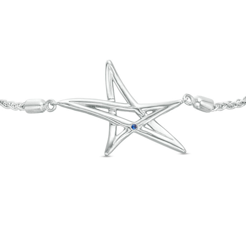 Main Image 2 of Vera Wang Love Collection 1/4 CT .T.W. Diamond Abstract Star Bolo Bracelet in Sterling Silver - 8.75"