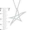 Thumbnail Image 4 of Vera Wang Love Collection 5/8 CT. T.W. Diamond Abstract Star Pendant in Sterling Silver - 19"