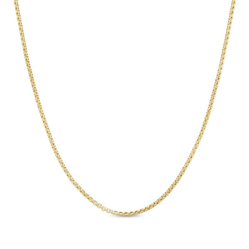 Main Image 1 of 1.5mm Diamond-Cut Round Box Chain Necklace in 10K Gold - 18"