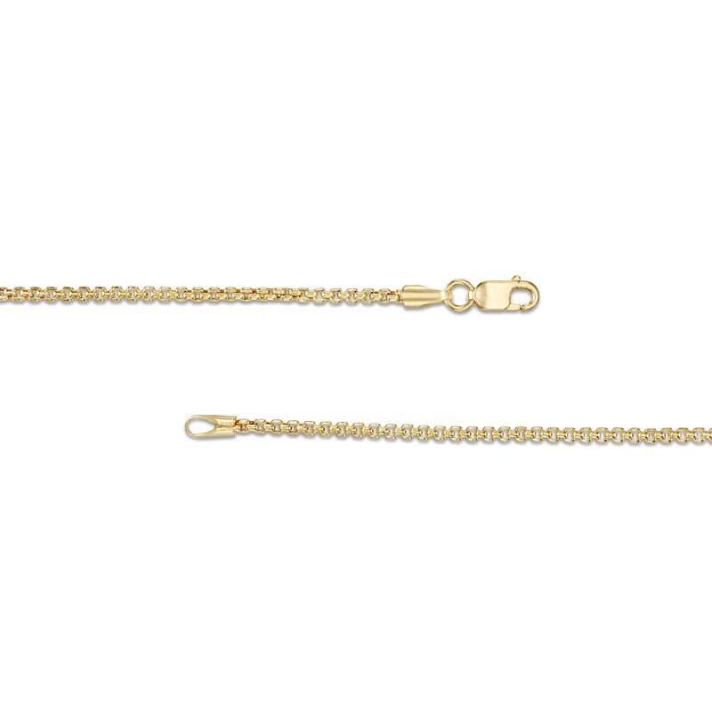 Main Image 3 of 1.5mm Diamond-Cut Round Box Chain Necklace in 10K Gold - 18"