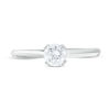 3/8 CT. Diamond Solitaire Engagement Ring in 14K White Gold (I/I2)