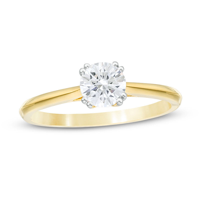 5/8 CT. Diamond Solitaire Engagement Ring in 14K Gold (I/I2) | Zales