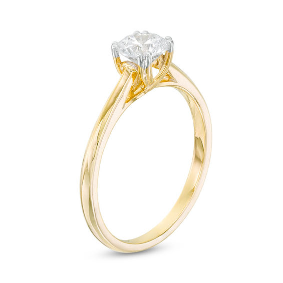 5/8 CT. Diamond Double Prong Solitaire Engagement Ring in 14K Gold (I/I2)