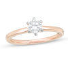 3/8 CT. Diamond Solitaire Engagement Ring in 14K Rose Gold (I/I2)