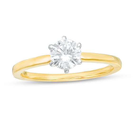 5/8 CT. Diamond Solitaire Engagement Ring in 14K Gold (I/I2)