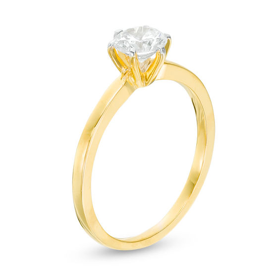 5/8 CT. Diamond Solitaire Engagement Ring in 14K Gold (I/I2)