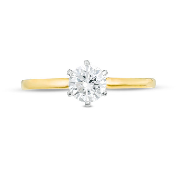 5/8 CT. Diamond Solitaire Engagement Ring in 14K Gold (I/I2)