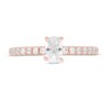 Thumbnail Image 4 of 3/4 CT. T.W. Certified Oval Diamond Engagement Ring in 14K Rose Gold (I/SI2)