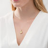 Thumbnail Image 2 of Diamond-Cut Flower Drop Pendant in 10K Gold