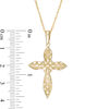 Thumbnail Image 3 of Diamond-Cut Filigree Cut-Out Cross Pendant in 10K Gold