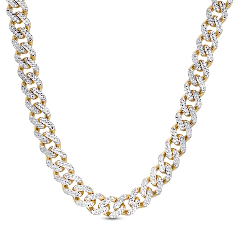 Hollow Chain Link Necklace 10K White Gold 22 Length