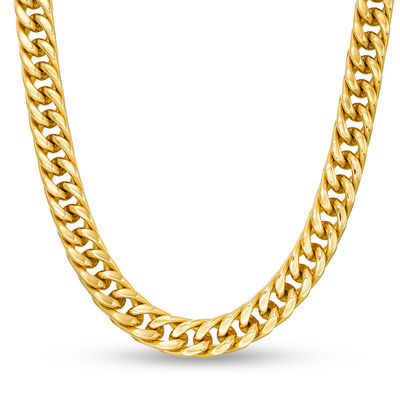 Men's 9.5mm Solid Curb Chain Necklace 