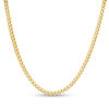 Thumbnail Image 1 of Men's 3.2mm Franco Snake Chain Necklace in Stainless Steel with Yellow Ion-Plate - 24"