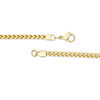 Thumbnail Image 2 of Men's 3.2mm Franco Snake Chain Necklace in Stainless Steel with Yellow Ion-Plate - 24"