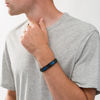 Thumbnail Image 2 of 13.71mm Bar Inlay Rectangle Link Bracelet in Tri-Tone Stainless Steel - 8.5"