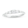 Thumbnail Image 1 of 1/3 CT. T.W. Diamond Three Stone Engagement Ring in 10K White Gold