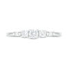 Thumbnail Image 4 of 1/3 CT. T.W. Diamond Three Stone Engagement Ring in 10K White Gold