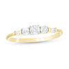 Thumbnail Image 0 of 1/3 CT. T.W. Diamond Three Stone Engagement Ring in 10K Gold