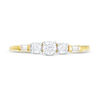 Thumbnail Image 4 of 1/3 CT. T.W. Diamond Three Stone Engagement Ring in 10K Gold