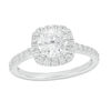 Thumbnail Image 1 of 1-1/2 CT. T.W. Diamond Cushion Frame Engagement Ring in 14K White Gold