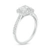 Thumbnail Image 3 of 1-1/2 CT. T.W. Diamond Cushion Frame Engagement Ring in 14K White Gold