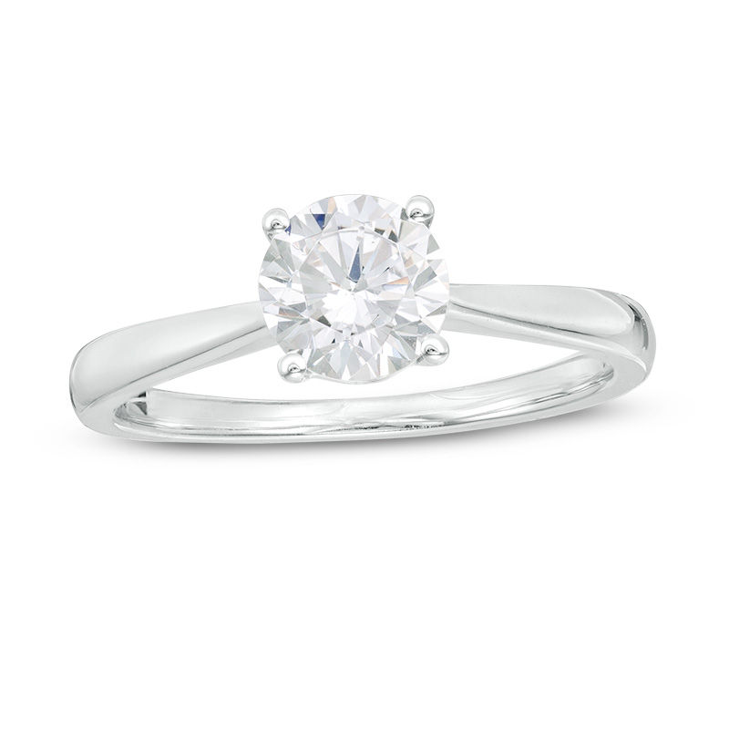 7/8 CT. Diamond Solitaire Engagement Ring in 14K White Gold (I/I2)