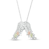 Thumbnail Image 1 of Black Hills Gold Textured Wings Pendant in Sterling Silver
