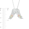 Thumbnail Image 3 of Black Hills Gold Textured Wings Pendant in Sterling Silver